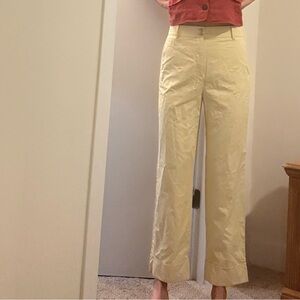Ann Taylor Yellow Tailored Pants 4 Tall/ Long